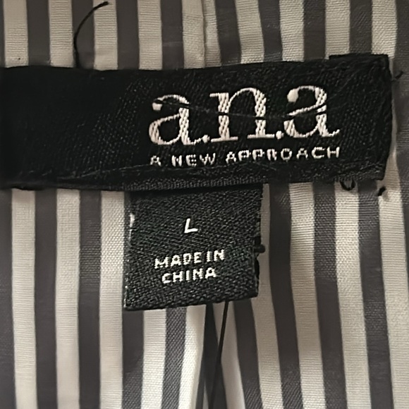 New a.n.a. New Concepts Women’s Vegan Leather Black Moto Jacket Biker Jacket - Picture 10 of 13